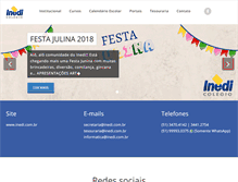 Tablet Screenshot of inedi.com.br